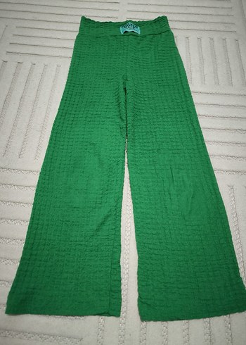 yeşil ve turuncu tiril tiril kız çocuk pantolon 6/7 yaş - Görsel 4