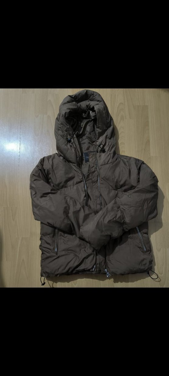 Kahverengi Fermuarlı Kadın Kışlık Mont - Görsel 3