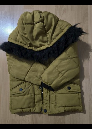 Kürklü Kapüşonlu Erkek Çocuk Mont 4/5 yaş - Görsel 3