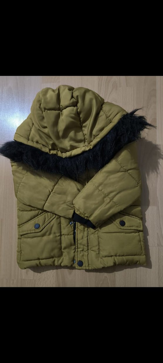 Kürklü Kapüşonlu Erkek Çocuk Mont 4/5 yaş - Görsel 3