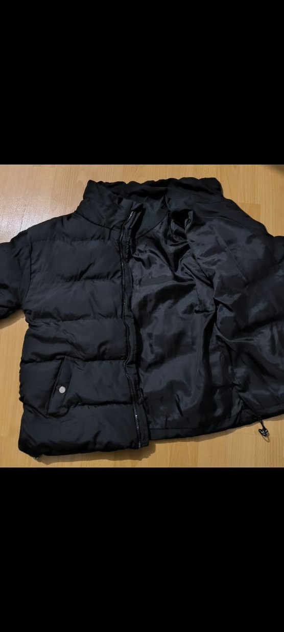 siyah kadın kışlik mont m beden - Görsel 5