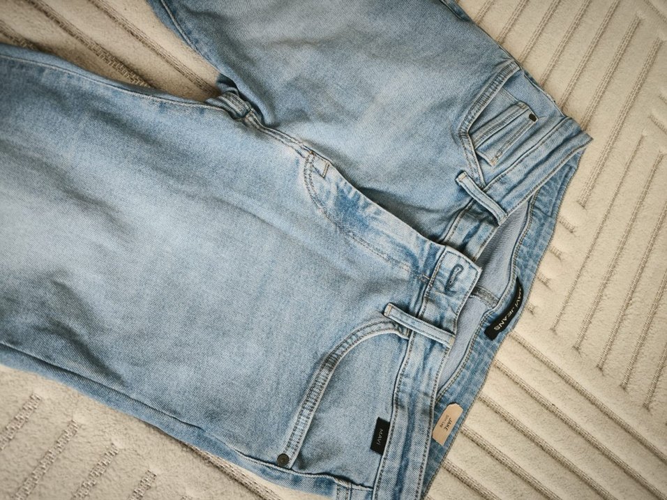 Erkek mavi regular fit denim jean kot pantolon 34 numara - Görsel 3