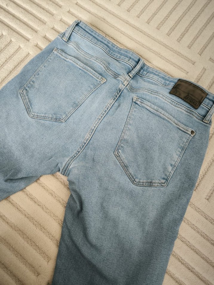 Erkek mavi regular fit denim jean kot pantolon 34 numara - Görsel 4
