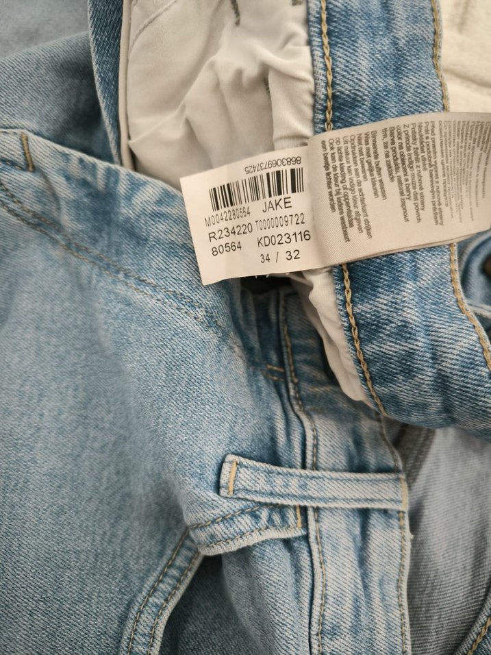 Erkek mavi regular fit denim jean kot pantolon 34 numara - Görsel 2