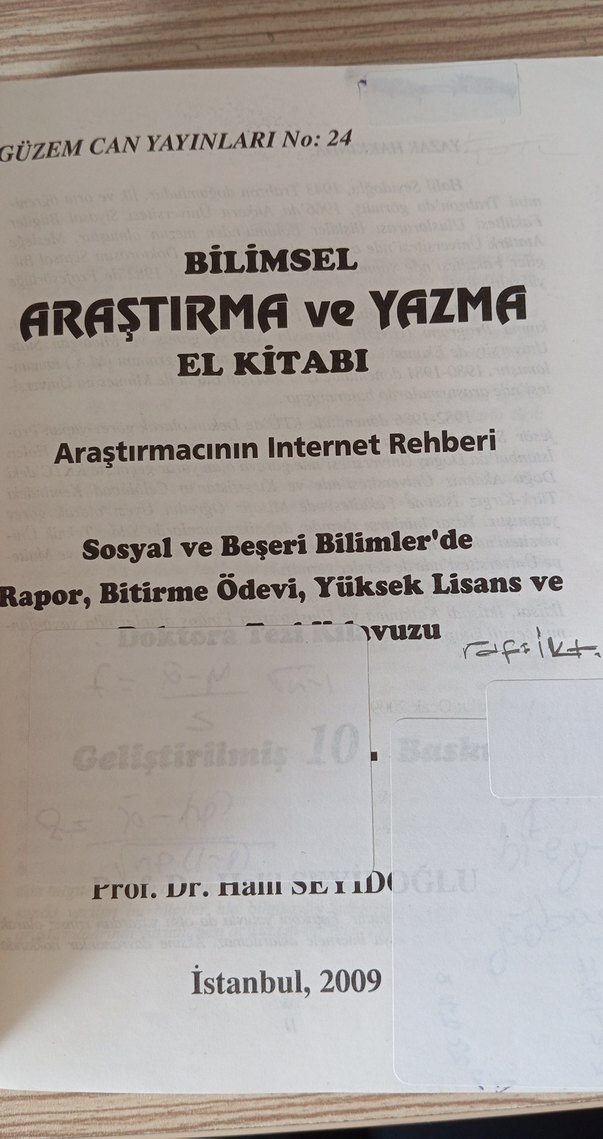 Bilimsel Araştırma ve Yazma El Kitabı - Görsel 3