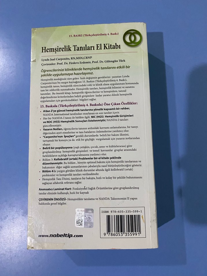 HEMŞİRELİK TANILARI EL KİTABI - Görsel 2