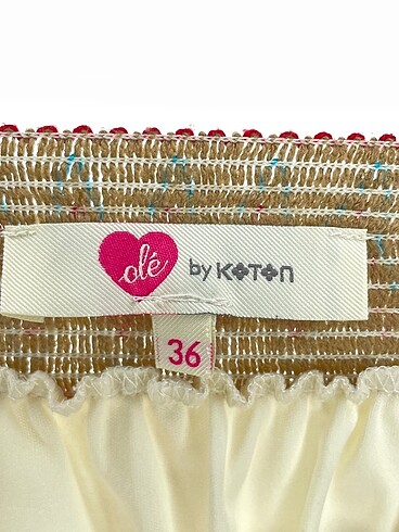 36 Beden çeşitli Renk Koton Mini Etek %70 İndirimli.
