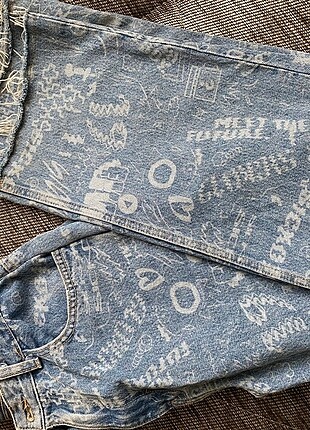 Desenli jeans