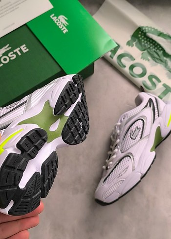 Lacoste Beyaz Gri Spor Ayakkabı