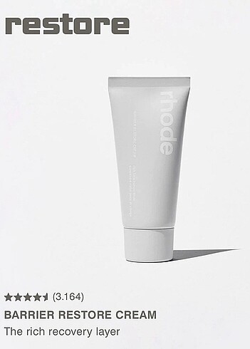 Rhode barrier restore cream