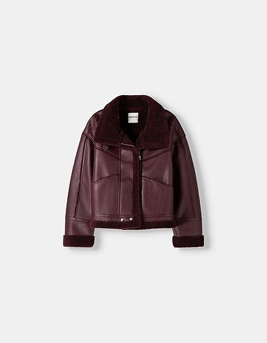 Bershka Bershka Bordo Ceket