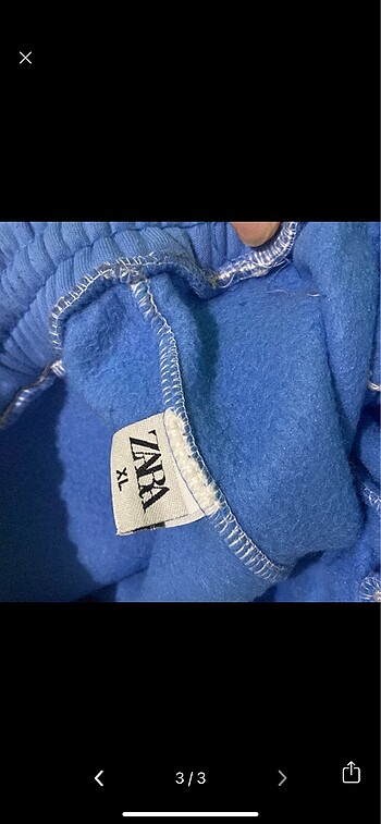 Zara Zara bebek mavisi duşuk bel eşofman