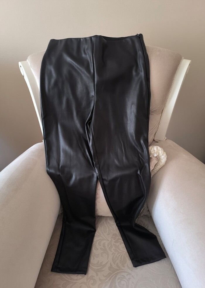 LCW suni deri pantolon - Görsel 2