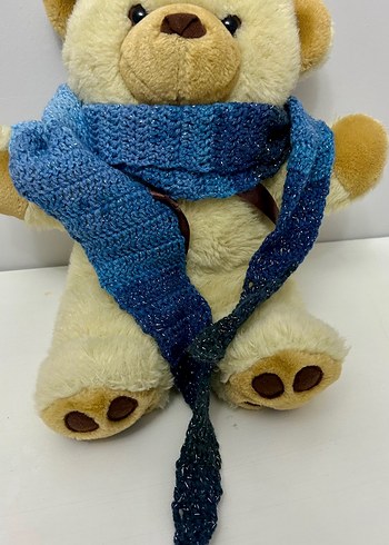 Mavi Kruvasan Atkı - Görsel 14