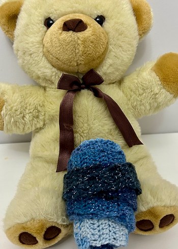 Mavi Kruvasan Atkı - Görsel 10