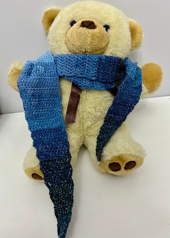 Mavi Kruvasan Atkı - Görsel 4