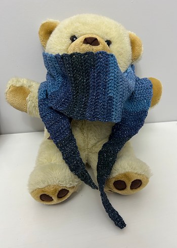 Mavi Kruvasan Atkı - Görsel 11