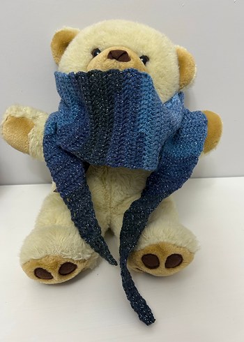 Mavi Kruvasan Atkı - Görsel 12