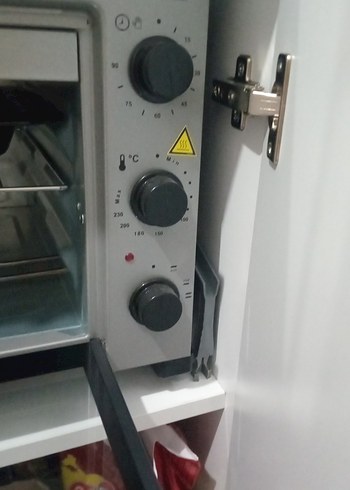 Gri Mini Fırın 9 Litre Kapasiteli - Görsel 5