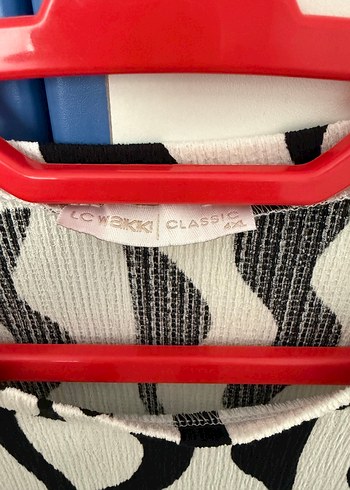 Zebra Desenli Uzun Kollu Pliseli Kadın Tunik - Görsel 3