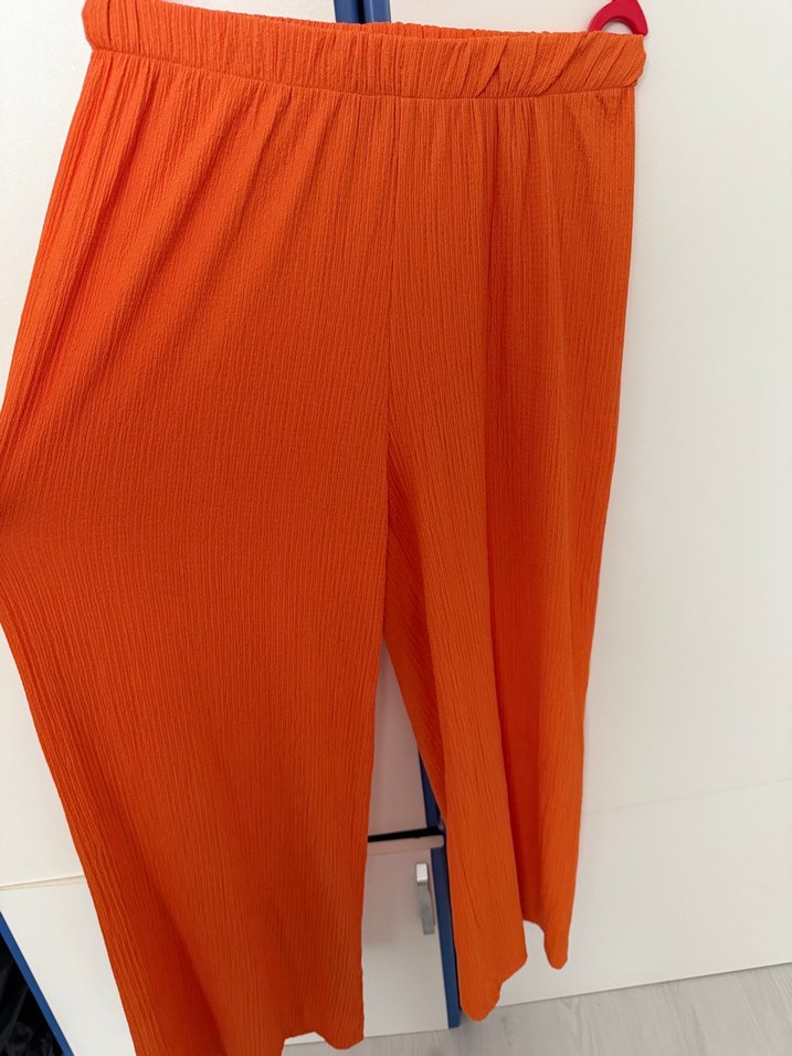 turuncu gömlek pantolon takım - Görsel 3