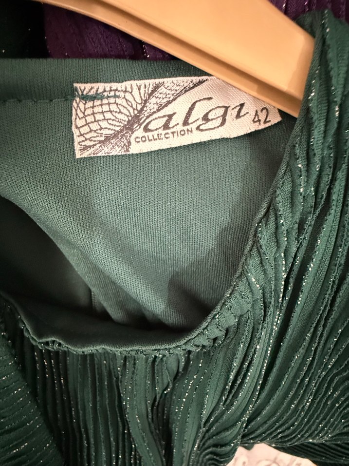 Yeşil Uzun Elbise - Görsel 3