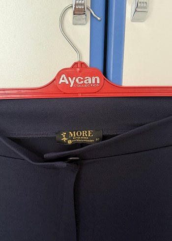 Lacivert kumaş pantolon - Görsel 2