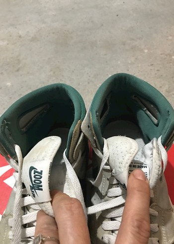 Beyaz Gri Nike Basketbol Ayakkabısı - Görsel 5