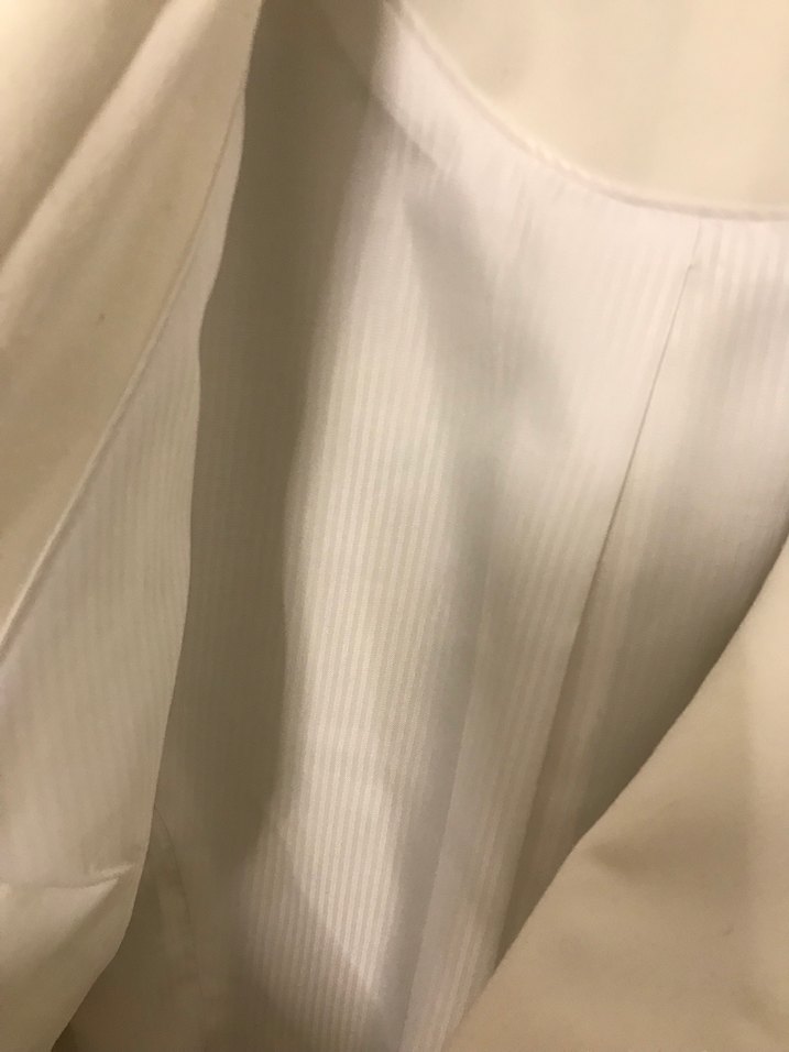 Düğmeli Beyaz Kadın Blazer Ceket - Görsel 4