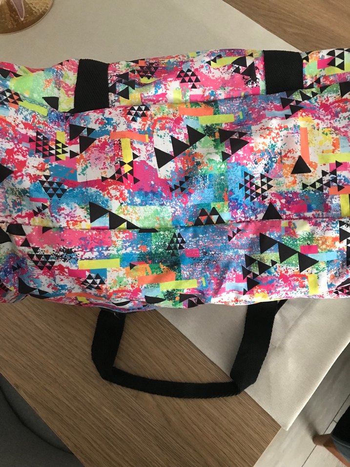 Renkli Baskılı Kadın Spor Çantası - Görsel 5