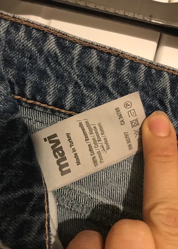 Mavi Rahat Kesim Midi Denim Kadın Jean - Görsel 6