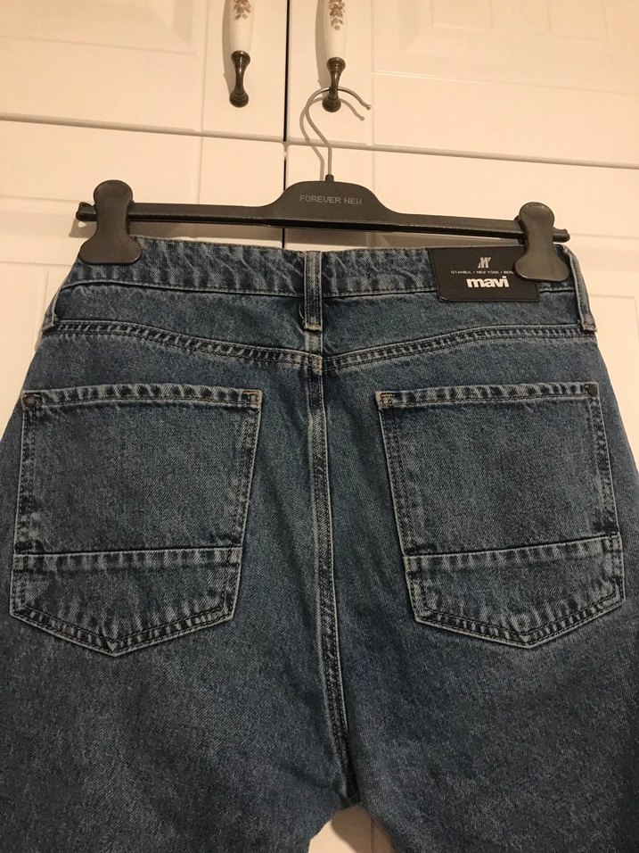 Mavi Rahat Kesim Midi Denim Kadın Jean - Görsel 4