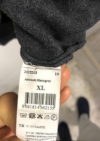 Gri Erkek Bisiklet Yaka Triko Kazak - Görsel 4