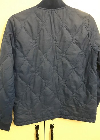 Çocuk Mavi Fermuarlı Basic Ceket - Görsel 4