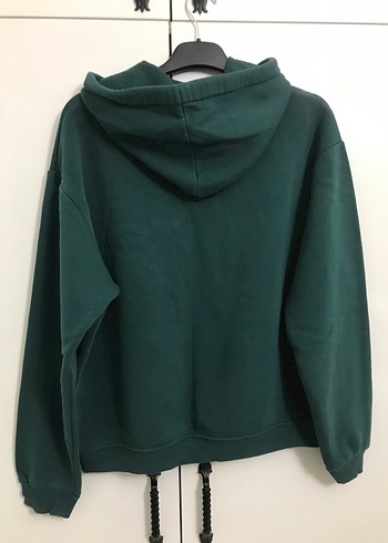 Kadın Yeşil Kapüşonlu Sweatshirt - Görsel 3