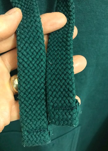 Kadın Yeşil Kapüşonlu Sweatshirt - Görsel 2