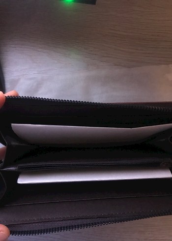 Kahverengi Deri Fermuarlı Kadın Cüzdanı - Görsel 6