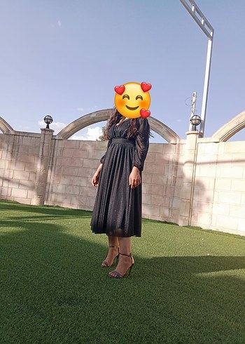 Uzun Siyah Gotik Salaş Elbise - Görsel 2