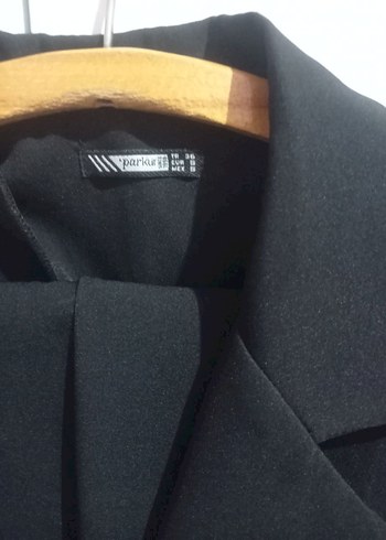 Siyah Düğmeli Kadın Blazer Ceket - Görsel 4