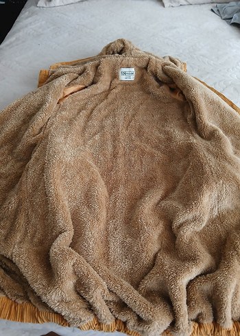 Düğmeli Uzun Kadife Hamile Kabanı - Görsel 2