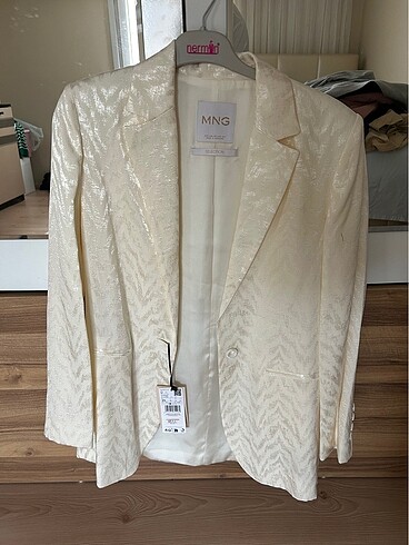 Mango Saten Blazer Ceket
