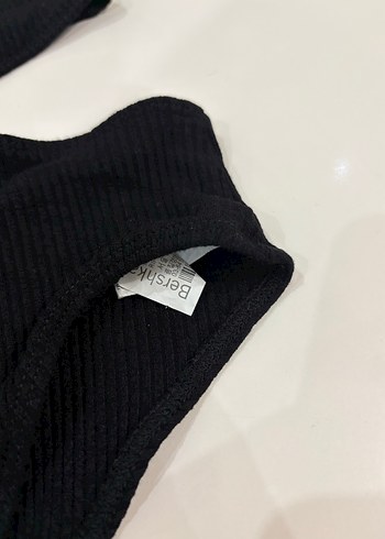 Siyah Mini Strappy Kadın body - Görsel 3