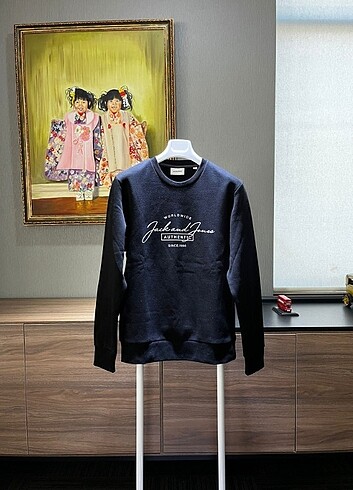 Jack & Jones Siyah Erkek Sweatshirt