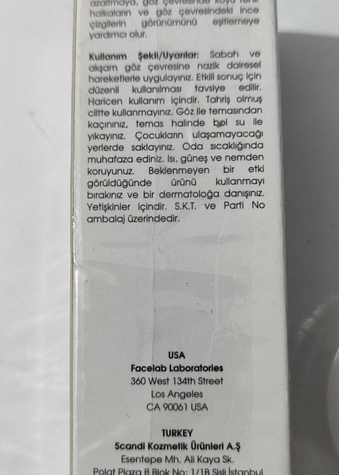 FaceLab Göz Çevresi Serumu - Görsel 2