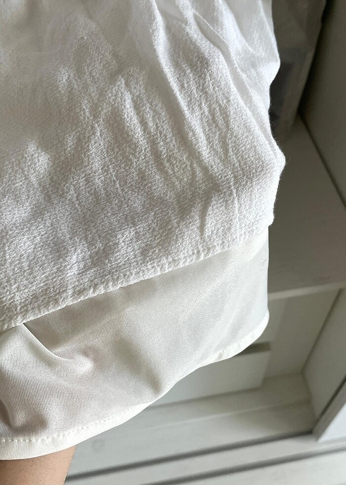 beyaz işlemeli elbise - Görsel 4