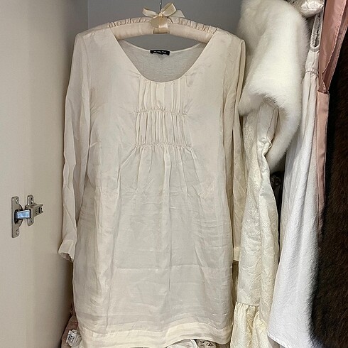massimo dutti krem bluz