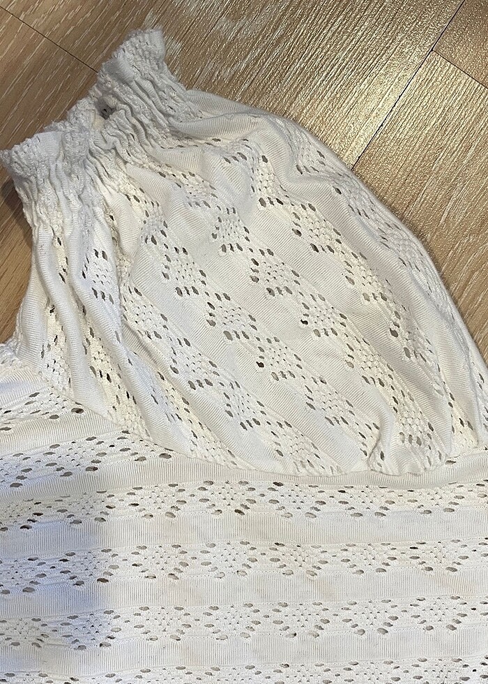 beyaz coquette bluz - Görsel 2