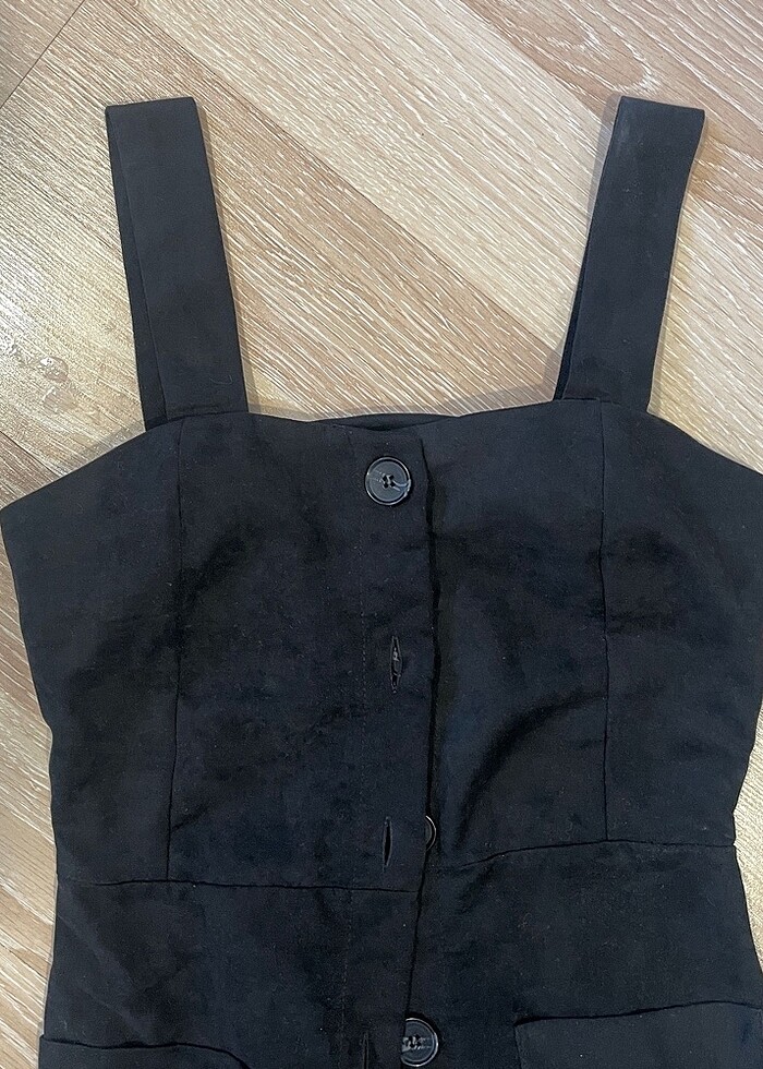 salopet siyah elbise - Görsel 2