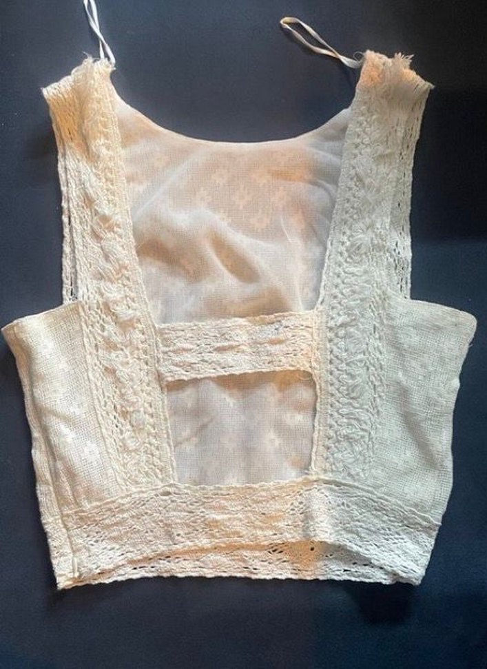 krem dantel bluz - Görsel 2