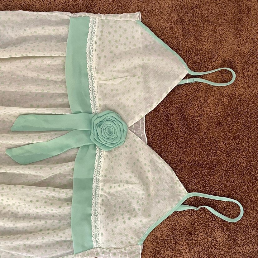 y2k vintage bluz- gecelik - Görsel 4